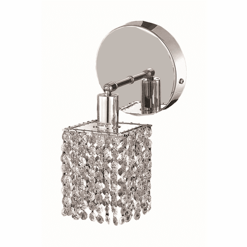 Elegant Lighting Mini 1LT Chrome Wall Sconce - 1281W-R-S-CL/SS