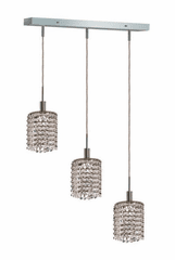 Elegant Lighting Mini 3LT Chrome Pendant - 1283D-O-R-CL/SA Elegant Lighting Mini 3LT Chrome Pendant - 1283D-O-R-CL/SA
