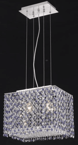 Elegant Lighting Moda 2LT Chrome Chandelier - 1291D14C-CL/SA