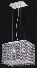 Elegant Lighting Moda 2LT Chrome Chandelier - 1291D14C-CL/SA