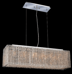 Elegant Lighting Moda 6LT Chrome Chandelier - 1291D38C-CL/SA