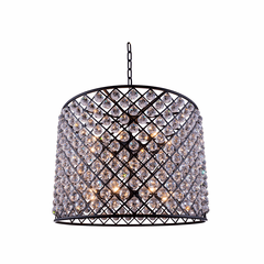 Elegant Madison 12-LT Matte Black Chandelier Clear Royal Cut Crystal - 1206D35MB/RC Elegant Madison 12-LT Matte Black Chandelier Clear Royal Cut Crystal - 1206D35MB/RC