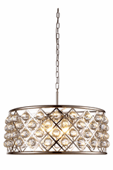 Elegant Madison 6-LT Polished Nickel Chandelier Clear Royal Cut Crystal - 1214D25PN/RC Elegant Madison 6-LT Polished Nickel Chandelier Clear Royal Cut Crystal - 1214D25PN/RC