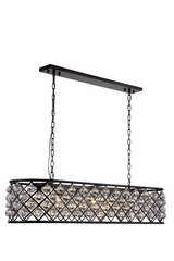 Elegant Madison 7-LT Matte Black Chandelier Clear Royal Cut Crystal - 1216G50MB/RC Elegant Madison 7-LT Matte Black Chandelier Clear Royal Cut Crystal - 1216G50MB/RC