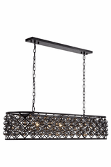 Elegant Madison 7-LT Matte Black Chandelier Silver Shade Royal Cut Crystal - 1216G50MB-SS/RC Elegant Madison 7-LT Matte Black Chandelier Silver Shade Royal Cut Crystal - 1216G50MB-SS/RC