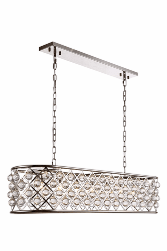 Elegant Madison 7-LT Polished Nickel Chandelier Clear Royal Cut Crystal - 1215G50PN/RC