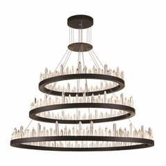 Elegant Malta 128-LT Satin Dark Grey Chandelier Clear Royal Cut Crystal - 1705G3LSDG