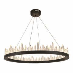 Elegant Malta 40-LT Satin Dark Grey Chandelier Clear Royal Cut Crystal - 1705D31SDG Elegant Malta 40-LT Satin Dark Grey Chandelier Clear Royal Cut Crystal - 1705D31SDG