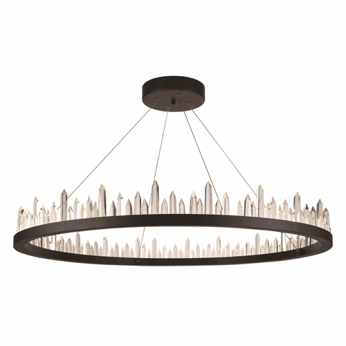 Elegant Malta 56-LT Satin Dark Grey Chandelier Clear Royal Cut Crystal - 1705D42SDG