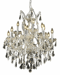 Elegant Maria Theresa 13-LT Chrome Chandelier Clear Royal Cut Crystal - 2801D27C/RC