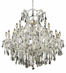 Elegant Maria Theresa 24-LT Chrome Chandelier Clear Royal Cut Crystal - 2801D36C/RC