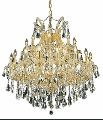 Elegant Maria Theresa 24-LT Gold Chandelier Clear Royal Cut Crystal - 2801D36G/RC