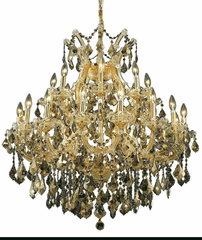 Elegant Maria Theresa 24-LT Gold Chandelier Golden Teak Royal Cut Crystal - 2800D36G-GT/RC Elegant Maria Theresa 24-LT Gold Chandelier Golden Teak Royal Cut Crystal - 2800D36G-GT/RC