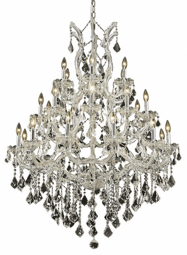 Elegant Maria Theresa 28-LT Chrome Chandelier Clear Royal Cut Crystal - 2800D38C/RC