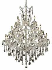Elegant Maria Theresa 28-LT Chrome Chandelier Clear Royal Cut Crystal - 2801D38C/RC