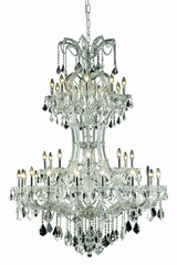 Elegant Maria Theresa 36-LT Chrome Chandelier Clear Royal Cut Crystal - 2800D46C/RC