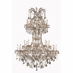 Elegant Maria Theresa 36-LT Golden Teak Chandelier Golden Teak Royal Cut Crystal - 2800D46GT-GT/RC