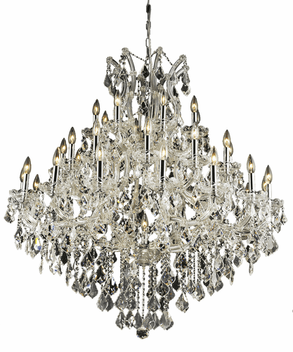 Elegant Maria Theresa 37-LT Chrome Chandelier Clear Royal Cut Crystal - 2800G44C/RC