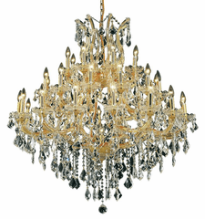 Elegant Maria Theresa 37-LT Gold Chandelier Clear Royal Cut Crystal - 2800G44G/RC Elegant Maria Theresa 37-LT Gold Chandelier Clear Royal Cut Crystal - 2800G44G/RC