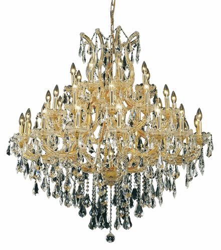 Elegant Maria Theresa 37-LT Gold Chandelier Clear Royal Cut Crystal - 2801G44G/RC