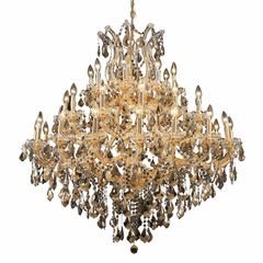 Elegant Maria Theresa 37-LT Gold Chandelier Golden Teak Royal Cut Crystal - 2800G44G-GT/RC Elegant Maria Theresa 37-LT Gold Chandelier Golden Teak Royal Cut Crystal - 2800G44G-GT/RC