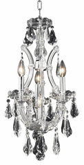 Elegant Maria Theresa 4-LT Chrome Chandelier Clear Royal Cut Crystal - 2801D12C/RC