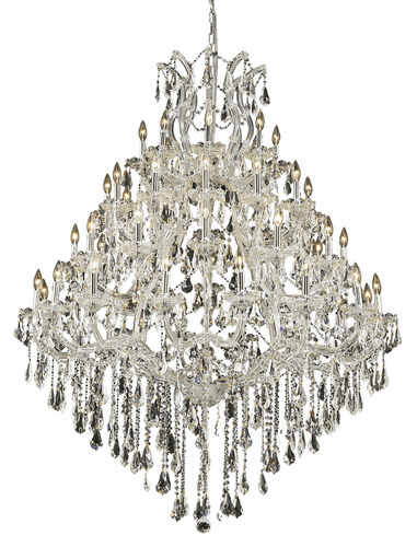 Elegant Maria Theresa 49-LT Chrome Chandelier Clear Royal Cut Crystal - 2801G46C/RC