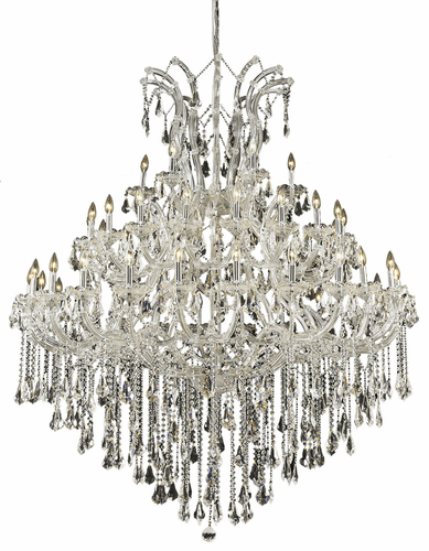Elegant Maria Theresa 49-LT Chrome Chandelier Clear Royal Cut Crystal - 2801G60C/RC
