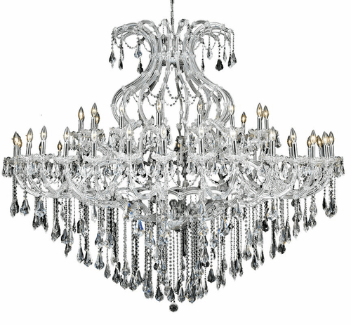 Elegant Maria Theresa 49-LT Chrome Chandelier Clear Royal Cut Crystal - 2801G72C/RC