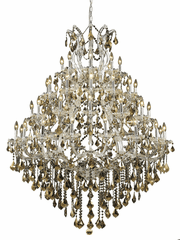 Elegant Maria Theresa 49-LT Chrome Chandelier Golden Teak Royal Cut Crystal - 2800G46C-GT/RC