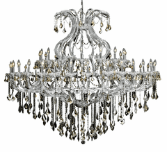 Elegant Maria Theresa 49-LT Chrome Chandelier Golden Teak Royal Cut Crystal - 2800G72C-GT/RC Elegant Maria Theresa 49-LT Chrome Chandelier Golden Teak Royal Cut Crystal - 2800G72C-GT/RC