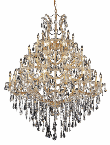 Elegant Maria Theresa 49-LT Gold Chandelier Clear Royal Cut Crystal - 2801G46G/RC