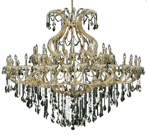 Elegant Maria Theresa 49-LT Gold Chandelier Golden Teak Royal Cut Crystal - 2800G72G-GT/RC
