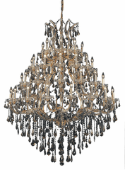 Elegant Maria Theresa 49-LT Gold Chandelier Golden Teak Royal Cut Crystal - 2801G46G-GT/RC