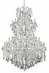 Elegant Maria Theresa 61-LT Chrome Chandelier Clear Royal Cut Crystal - 2800G54C/RC