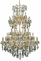 Elegant Maria Theresa 61-LT Gold Chandelier Golden Teak Royal Cut Crystal - 2800G54G-GT/RC