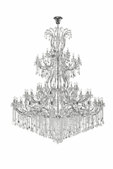 Elegant Maria Theresa 84-LT Chrome Chandelier Clear Royal Cut Crystal - 2800G120C/RC