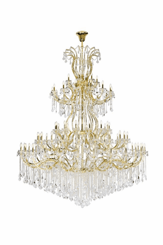 Elegant Maria Theresa 84-LT Gold Chandelier Clear Royal Cut Crystal - 2800G120G/RC