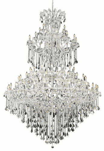 Elegant Maria Theresa 85-LT Chrome Chandelier Clear Royal Cut Crystal - 2800G96C/RC