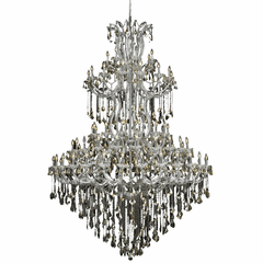 Elegant Maria Theresa 85-LT Chrome Chandelier Golden Teak Royal Cut Crystal - 2800G96C-GT/RC Elegant Maria Theresa 85-LT Chrome Chandelier Golden Teak Royal Cut Crystal - 2800G96C-GT/RC