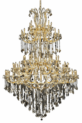 Elegant Maria Theresa 85-LT Gold Chandelier Golden Teak Royal Cut Crystal - 2800G96G-GT/RC
