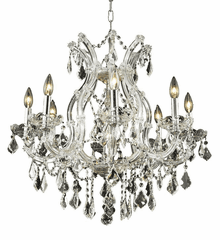 Elegant Maria Theresa 9-LT Chrome Chandelier Clear Royal Cut Crystal - 2800D26C/RC