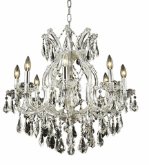Elegant Maria Theresa 9-LT Chrome Chandelier Clear Royal Cut Crystal - 2801D26C/RC