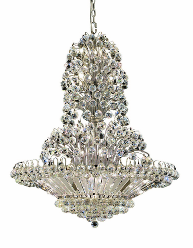 Elegant Maxime 12-LT Chrome Chandelier Clear Royal Cut Crystal - V2030D24C/RC