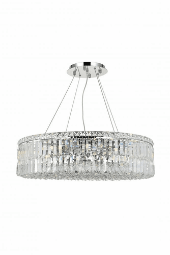 Elegant Maxime 12-LT Chrome Chandelier Clear Royal Cut Crystal - V2030D28C/RC