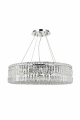 Elegant Maxime 12-LT Chrome Chandelier Clear Royal Cut Crystal - V2030D28C/RC