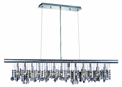 Elegant Maxime 12-LT Chrome Chandelier Clear Royal Cut Crystal - V2031D28C/RC
