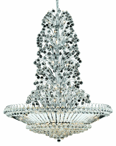 Elegant Maxime 18-LT Chrome Chandelier Clear Royal Cut Crystal - V2030D32C/RC