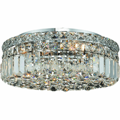 Elegant Maxime 5-LT Chrome Flush Mount Clear Royal Cut Crystal - V2030F16C/RC