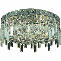 Elegant Maxime 5-LT Chrome Flush Mount Clear Royal Cut Crystal - V2031F16C/RC